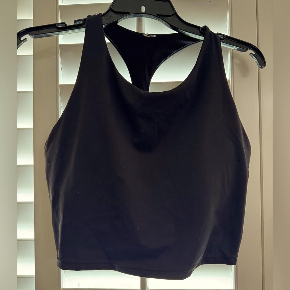 Savvi, Racer back Bra Top, Black, Large